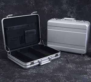 Briefcases Urecimy Men Business Metal Briefcase Laptop Porfolio Document Brief Case Luxury Cash Toolkit