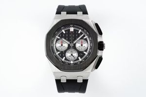 2023 new luxury men's watch ap26420 black Cal.4401 automatic mechanical movement full chrono work sapphire glass diameter 43mm rubber
