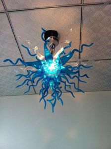 Chandeliers Mini Style Pure Blue Murano Glass Hallway Chandelier