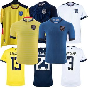 2023 2024 Equador Camisas de futebol time nacional ESTUPINAN PLATA CAICEDO JOAO ROJAS VALENCIA IBARRA casa fora 3º 22 23 24 camisa de futebol