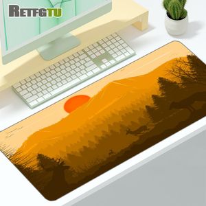 Rests Large Mousepad Game Mouse Pad Gamer Animal Deer Big Mouse Mat Cute PC Computer XXL Mouse Carpet Surface Keyboard Desk Mat