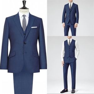 Erkek Suit Blazers 2023 Yakası Kostüm Yüksek Kaliteli İki Düğme Resmi Moda Terno Maskulino Bride damat Düğün Giysileri 3 Pie