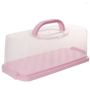 Present Wrap Airtight Countertop Keeper Storage Container Clear Roll Cake Box Bread For Party Home Outdoor