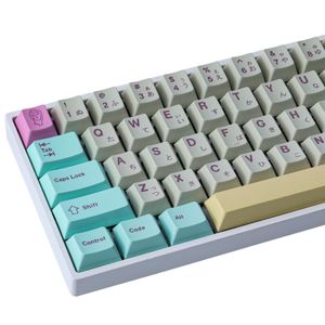 Tillbehör GMK Analog Dreams KeyCap PBT DyEsublimation Mechanical Keyboard KeyCap 166 Key Cherry Profile