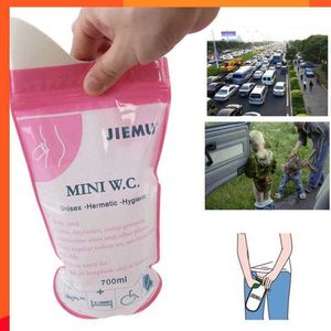 New 4 Pcs Outdoor Portable Emergency Pee Bag Outdoor Camping Male Female Kids Adults Disposable Urinal Toilet Bag Loading 700ml #ND