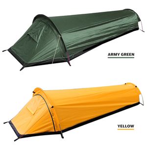 Tents and Shelters Ultralight Tent Backpacking Camping Tent Single Person Outdoor Tent Sleeping Bag Larger Space Waterproof Sleeping Bag Cover 230526