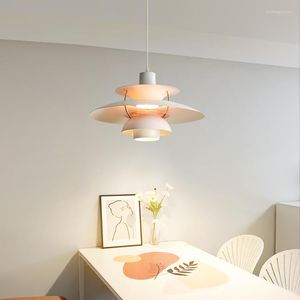 Pendant Lamps Modern Led Lights Restaurant Bar Living Bedroom White Ceiling Chandeliers 2023 Nordic Indoor Decor Lamp Lighting Fixture