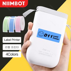 Printers Niimbot D11 Label Printer Thermal Mini Sticker Printer Labels Paper roll replacement Label Maker Stickers Office Home Printers