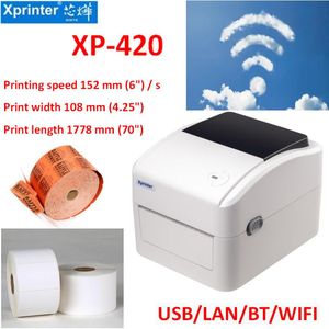 Принтеры Xprinter 420b Термическая метка штрих -кодовый принтер 4 -дюймовый