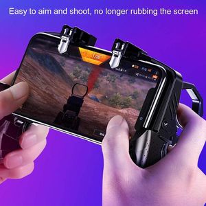 Controller di gioco Joystick 4 Finger Linkage Handle Controller di scatto rapido Joystick K21 Trigger per Pubg Mobile 2 Trigger