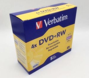 Диски Оптовые дословные DVD+RW Перезаправленные 4,7 ГБ 4x 120min 5pack