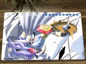 Rests Digimon Duel Playmat Omnimon Trading Card Game Mat DTCG CCG MAT Mouse Pad Desk Gaming Play Mat MousePad med kortzoner gratis väska