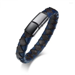 Bangle 2023 Stainless Steel Leather Bracelet With European And American Style Fashion Femme Suitable For Men's Accessories