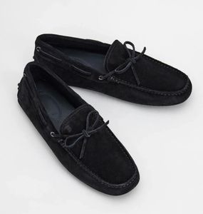 Berömda varumärken Gommino Moccasins skor vävda slips präglade gummonstenar som driver loafers gentleman moccasins glid på avslappnad komfort promenad EU38-45