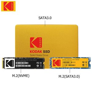 Dyreje oryginalne Kodak SSD SATA3 dysk HDD M.2 NVME 1TB Metalowy dysk twardy wewnętrzny stały dla laptopa