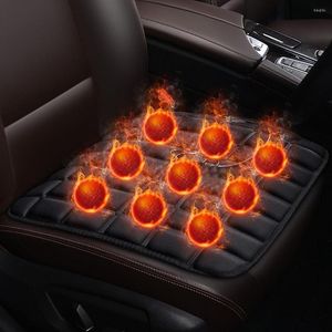 Car Seat Covers Cushion Fast-Heating Electric Winter Warmer Memory Foam Pad Heated Cover Heating & USB Cable