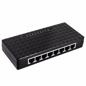 Управление RJ45 8 Ports Portas Gigabit Mini Network Switch 1000 Мбит / с Ethernet Smart Switcher Высокая производительность с адаптером питания ЕС.