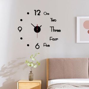 Orologi da parete Art Decal Home Decor Modern Frameless Clock 3D DIY Mute Acrylic Mirror Sticker DecorationWall