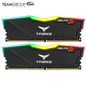 Rams TeamGroup Delta RGB DDR4 8GB 16GB 32GB 3000 3200 3600MHz Desktop Gaming Memory Module Ram Black