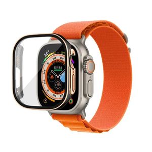 Multi-colors For Apple watch Ultra Series 8 49mm Ultra iWatch marine strap smart watch sport watch wireless charging strap box Protective cover case