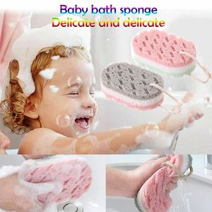 Zachte spons badbal huid exfoliërende douche wrijf het hele lichaam massages borstel scrubber voor baby volwassen badkameraccessoires
