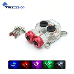 Охлаждение Freezemod GPU Core Water Cooler Block Медный VGA -блоки RGB отверстие шаг 43 мм53 мм/53 мм62 мм графическая карта Жидкая охлаждение аура