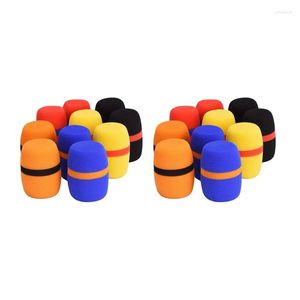 Microphones 20Pcs Headset Windscreen Thickened KTV Handheld Dust Proof Soft Sponge Microphone Cover Replacement Accessories