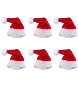 Mini-Weihnachtsmütze, Weihnachtsmann-Mütze, Weihnachts-Lollipop-Mütze, Mini-Hochzeitsgeschenk, kreative Kappen, Weihnachtsbaumschmuck, Dekor8922844
