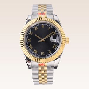 남성 럭셔리 데이트 조스트 시계 Montre Automatique Reloj DateJust 41mm 36mm 다이얼 기계 스테인레스 스틸 접이식 버클 슈퍼 빛나는 Dhgate 손목 시계