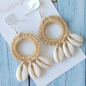 Dangle Earrings Buy 2 Get 20% Off Original Fashion Boho Beach Shell Crochet Large Circle Tassel Drop Earring For Women