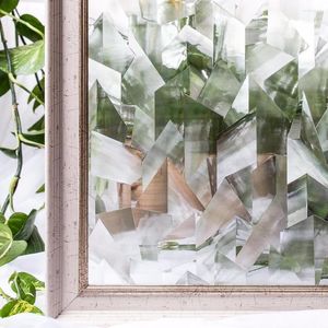 Fönsterklistermärken Bomullscolors Oregelbundna PVC Vattentäta filmer täcker No-Glue 3D Statisk dekorativ integritet Glasklistermärke 30 x 200 cm