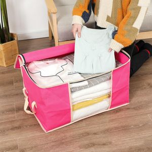 Aufbewahrungsbeutel, hochwertige Vliesstoff-Tasche, Kleidung, Steppdecke, Organizer, Gepäck, Verpackung, Handtasche, feuchtigkeitsbeständig, wasserdicht, 60 40 35 cm