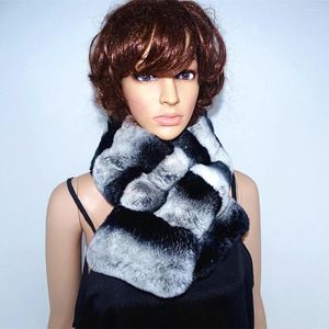 Scarves Chinchilla Real Rex Fur Neck Female Natural Whole Skin Scarf Low-price Sales Are Limited