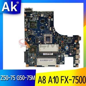 Motherboard Akemy NMA291 Lenovo Z5075 G5075M 랩톱 마더 보드 메인 보드 CPU FX7500 A87100 A107300 용 마더 보드. GPU R6 M255dx 2g