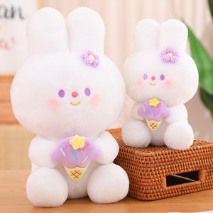 25-40 cm Bella Peluche Coniglio Seduto Giocattoli Dolci Bambole di Coniglietto di Peluche Simpatico Cuscino Kawaii Regalo per Bambini Ragazze