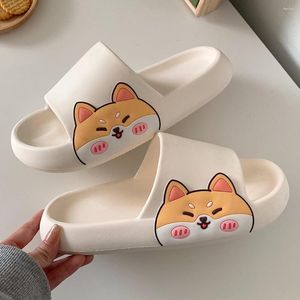 Pantofole da donna EVA Cartoon Animal Pattern House Soft Women Bath antiscivolo Summer Home Platform Beach Slides