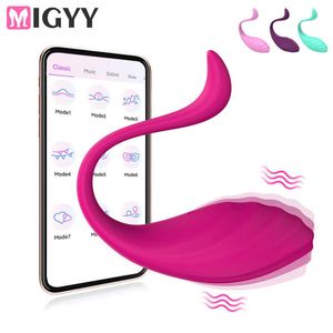 Vibratore per uova vibranti con controllo APP wireless Vibratori indossabili per mutandine Spot Vaginale Kegel Ball Sex Toy per le donne