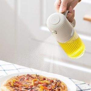 Bottiglie di stoccaggio Tipo di pressa Flacone spray per olio da cucina Dispenser per olive in vetro trasparente Spruzzatore multifunzione a prova di perdite da cucina per la cottura al barbecue