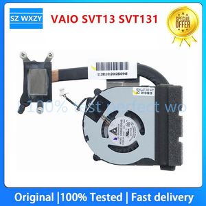 Pads Original For SONY VAIO SVT13 SVT131 Laptop Cooling CPU FAN HEATSINK KSB05105HB MBX265 100% Tested Fast Ship