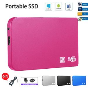 Yüksek Hızlı Taşınabilir Mini 1 TB SSD Harici Katı Hal Sürücüleri USB3.0 Sabit Sürücü Kütle Kapasitesi Dizüstü Bilgisayar MacBook için Sabit Sabit