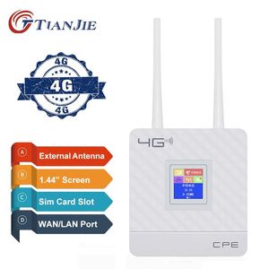 Router entsperrten 4G Router externe Antenne WiFi Hotspot Wireless 3G WiFi Router Wan Lan RJ45 Breitband 150 Mbit / s CPE mit SIM -Kartensteck