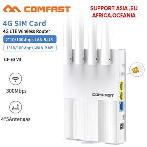 ルーター300Mbps 2.4GHz CAT4 LTEワイヤレスWIFIルーター屋外3G 4G SIMカードCPEルーター4アンテナ工業用WiFiカバーDCパワー4G AP