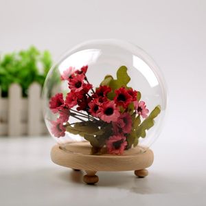 Novelty Items 2sets/pack Diameter 15cm Middle Size Wedding Prop Glass Dome Vase Friend Birthday Gift Event Favor Transparent Cover