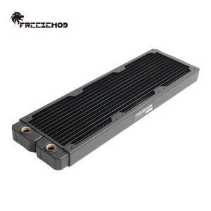 Cooling FREEZEMOD computer water cooling Copper radiator 14 flat tube single layer copper fin for 12cm fan. TSRPTW360