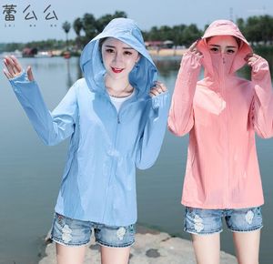 Women's Jackets Big Size 3XL Women Quick Dry Skin Coat Sunscreen Auti UV400 Gradient Thin Outwear Ultra-Light Windbreake Sun Protection Jack