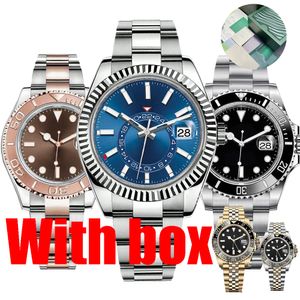 best selling Mens Watches High Quality Luxury Designer Watches Top SKY Automatic Machinery Movement Watches With box Stainless Steel Luminous Waterproof Sapphire Wristwatch