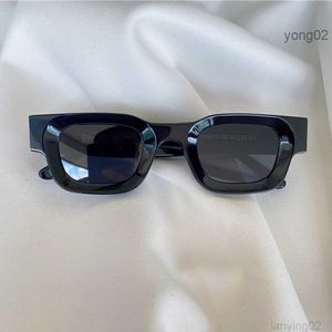 Солнцезащитные очки Rhude x Thierry Lasry Rhodeo High Street Солнцезащитные очки мужчины Женщины квадратные анти-UV400 Мужчина-стимпанк премиум-ацетатные солнечные очки