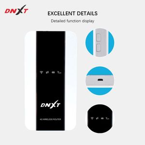 Yönlendiriciler Dnxt Universal ve Kilitli 4G Mobil WiFi Yönlendirici Taşınabilir Mifi Hotspot ile 3000mAh Pil Modem