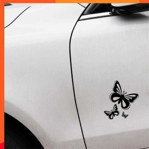 Nuova farfalla Adesivo simpatico cartone animato Adesivo decorativo per paraurti a lunga durata Adesivo farfalla per auto impermeabile Accessori per interni auto