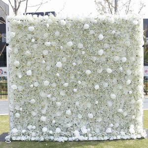 Свадебные декоративные цветы венки 3d раскатывание ткань цветочные стены искусственные цветы фоны бродячи